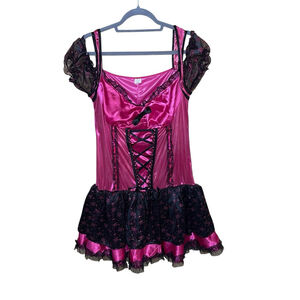 Goodmark Woman L (12-14) Hot Pink Fairy Halloween Party Costume Dress Cosplay